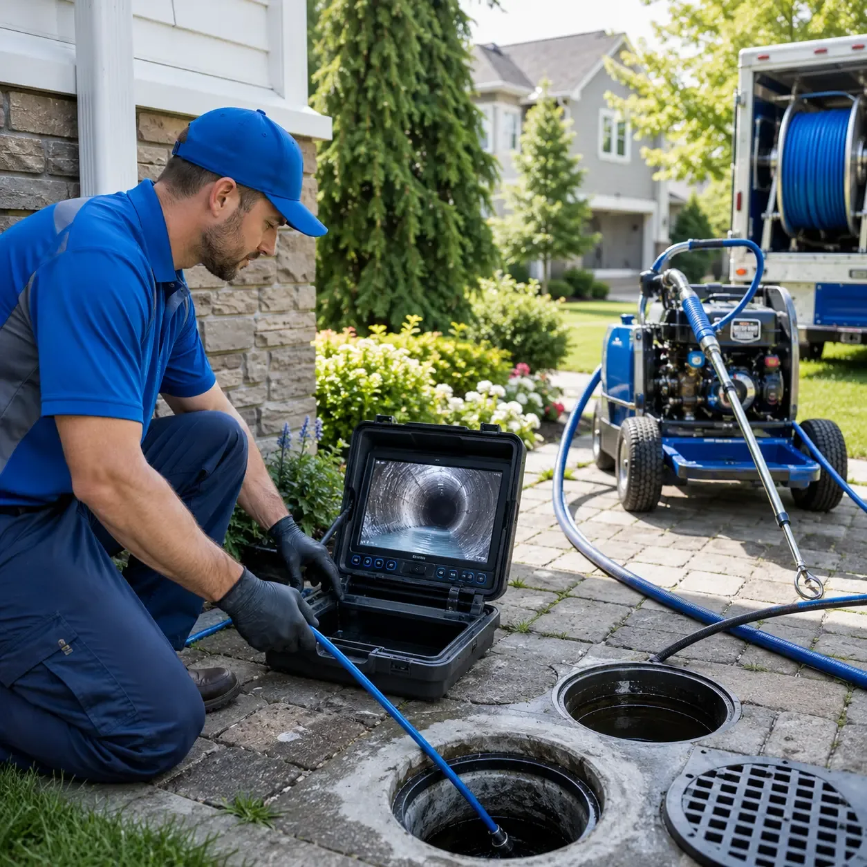 Outdoor drain cleaning professionals serving Knoxville, IA